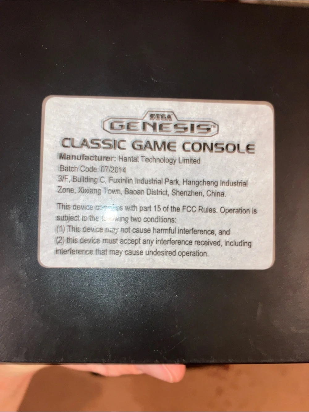 Sega Genesis Mini Console with 2 remotes and all cords. Works well!